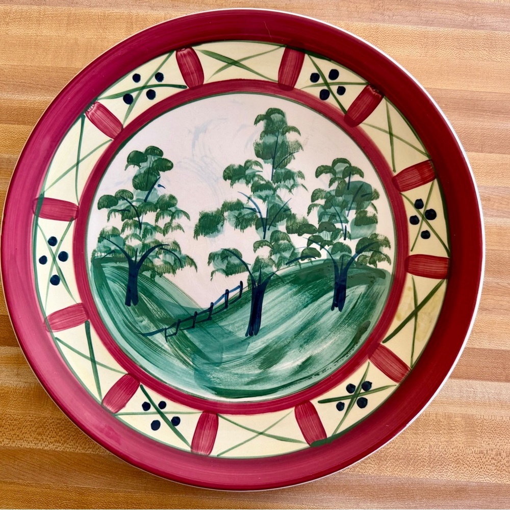 Gail Pittman's Natchez Trace Large Cake Plate 14" EUC